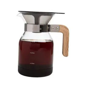Epoca 741393157574 Park Set With Permanent Reusable Dark Wood Handle Stainless Mesh Filter