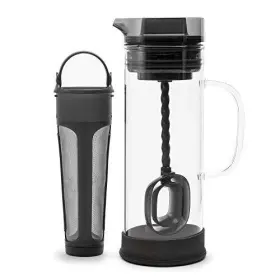 Pcbgy-5450-dst Epoca Cold Brew Pour Over Glass Coffee Maker Special Lid Seals In Freshness Anti