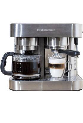 Espressione Em-1040 Combination Stainless Steel Espresso Coffee Maker 10 Cups