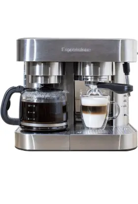 Em-1040 Espressione Combination Stainless Steel Espresso Coffee Maker 10 Cups