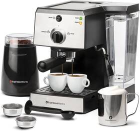 Espressoworks 884472023497 All-in-one Espresso Machine With Milk 01 - Aew1000 Silver