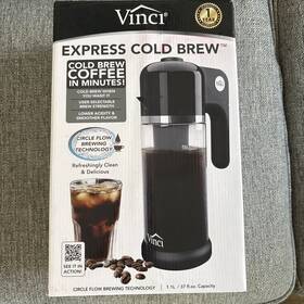 Express K54310 Vinci Electric Powered Cold Brew Iced Coffee Maker 37 Fl Oz- Brand New