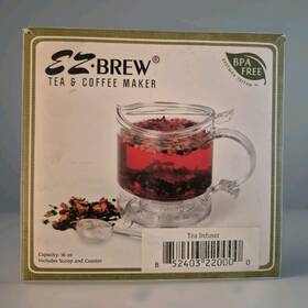 Ez Brew 852403220000 Tea& Coffee Maker Pour Over Travel Camping Daily 22-4499 -makes 16 Oz