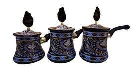Fairyflores 734136977843 Turkish Coffee Pot 3 Pcs Set Multipurpose Melting Butter Heating Milk Tea