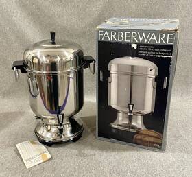 Farberware 037937015524 55 Cup Stainless Steel Coffee Urn Percolator 155c In Box Works Great