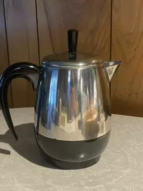134b Farberware 1348 Vtg Coffee Pot Percolator 2-4 Cup Superfast #134b Usa Complete Works