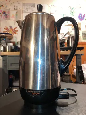 142-tt Farberware Electric Percolator 12cup Stainless Steel Automatic Coffee Maker Usa