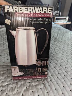 Farberware Fcp412 2 To 12 Cup Electric Coffee Percolator - Stainless Steel