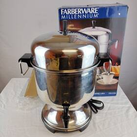 Farberware Fsu236 Millennium Coffee Urn Percolator Stainless Steel 12 To 36 Cup