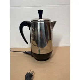 Pk2000ss Farberware Electric Coffee Percolator Stainless Steel Silver Black