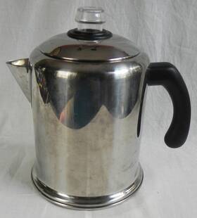 Farberware Q18c Stove-top Coffee Percolator 8 Cup Stainless Steel Complete