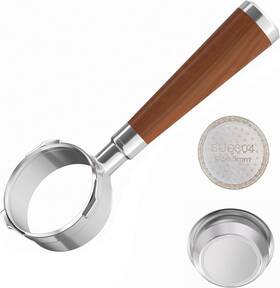 Favomoshu Fm-bp-001 Espresso Bottomless Portafilter 3 Ears With 304 Stainless Steel Filter 58mm