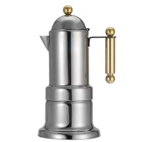 Fdit 783335359295 200ml Stainless Steel Stovetop Coffee Maker Durable Espresso Pot Silver Moka