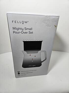 Fellow 852212007793 Mighty Small Glass Carafe - Manual Pour Over Coffee Beaker And Tea Steeper