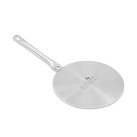 Flovia Cook By Nature Yf-us-adap-unrem-ss-24 9.45inch Induction Adapter Stainless Steel Plate Fixed Handle Heat Diffuser