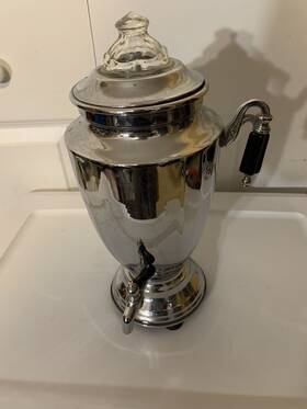 Forman Fami1y - 4matic 4automatic Vtg Family Chrome Percolator Coffee Pot 12 Inch Usa - Retro No Cord