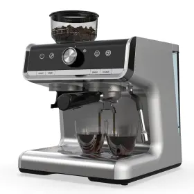 Em-lgijywlrmw6qu Garveehome Pzz0w2tq00 Espresso Machine With Grinder And Milk Frother - 15.93 Light Grey
