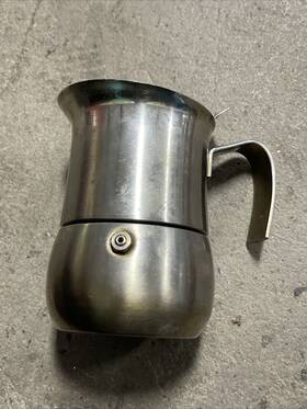 Gb - Guido Bergna 005423000622 Italian Vtg Kitty Espresso Coffee Maker Moka Pot Stainless 4 2 Cups Inox18-10
