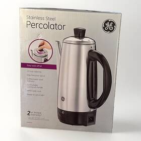 Ge 681131068567 New Unopened Box. 12 Cup Stainless Steel Percolator/ Coffee Maker 108856r