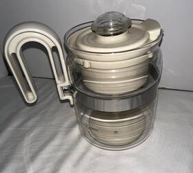 Gemco 071525029913 Coffee Percolator Pot Glass Stovetop 2-4 Cup - Perk Usa Vintage