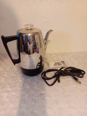 General Electric 36p12 Vintage G.e. Automatic Coffee Maker / Percolator 10-cup