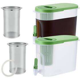 Gerrii Gry-gerrii-9103 2 Pcs Cold Brew Maker 1 Gallon Plastic Coffee And Filter Inch
