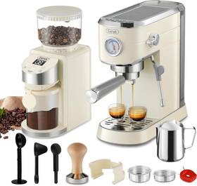 Gevi 5811 Espresso Machine 20 Bar With Grinder Professional Maker With