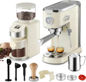 5811 Gevi Espresso Machine 20 Bar With Grinder Professional Maker