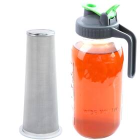 Gmcozy 736961858656 Cold Brew Mason Jar Iced Coffee Maker 64 Oz Wide Mouth Pitcher