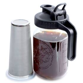 Gmsweet 736961858724 Cold Brew Mason Jar Coffee Maker 32 Oz Wide Mouth Pitcher With Coff