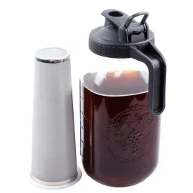 Gmsweet 736961858748 Cold Brew Mason Jar Coffee Maker 64 Oz Wide Mouth Pit