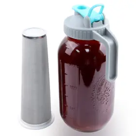 Gmsweet 747749187912 Mason Jar Cold Brew Coffee Maker 64 Oz 2 Quart Wide Mouth Pitcher