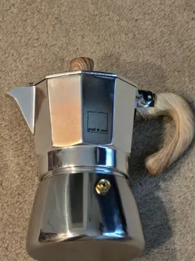Gnali & Zani 032610900373 New And 3-cup Stovetop Espresso Maker V700 Silver