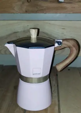 Mm1223f1r38eey Gnali & Zani Stovetop Espresso Maker Italian Coffee And Ligh Pink
