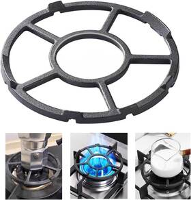 Gocoffun Any-fhq001 Cast Iron Wok Support Ring Non Slip Gas Reducer For Moka Pot Black