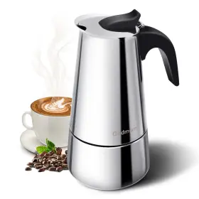 Godmorn 313040897876 6 Cup 300 Ml Stainless Steel Moka Pot Stovetop Espresso Induction