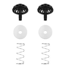 1054677 Gosknor 2 Pack Coffee Machine Brew Basket Bottom Spring Loaded M Black Silver