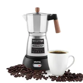 Gmp1460 Gourmia Electric Moka Pot 3 Or 6 Shot Espresso Maker With Reduction Sieve