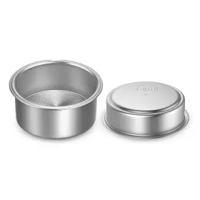 Agatigeczeaxkuh01-12 Greatchi 51mm Portafilter Basket Double Layer Pressurized Filter Silver