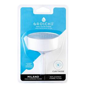 Grosche 627982004521 Milano Moka Pot Funnel Replacement 9 Cup Filter Espresso Maker