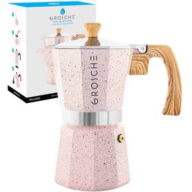 Grosche 627982004644 Milano Moka Stovetop Espresso Maker Greca Coffee C
