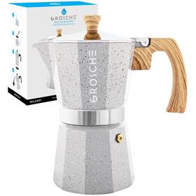Grosche 627982004729 Milano Moka Pot Stovetop Espresso Maker Greca Coffee Coffee