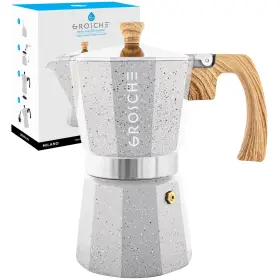 Grosche 627982004729 Milano Moka Pot Stovetop Espresso Maker Greca Coffee