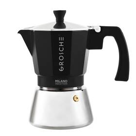 Grosche 627982569006 Milano Induction Stovetop Espresso Maker Moka Pot For Greca And Gas