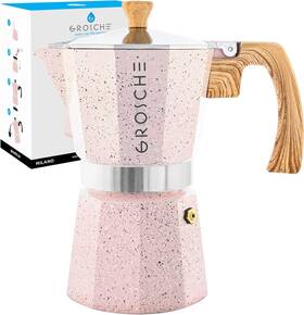 Grosche 705353580918 Milano Moka Pot Stovetop Espresso Maker Greca Coffee C