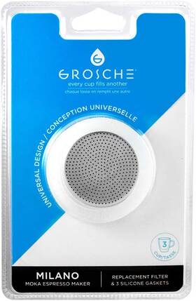 Grosche Gr-404 Milano Stovetop Espresso Maker Replacement - 3 Cup