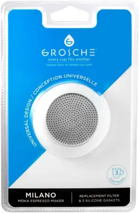 Gr-404 Grosche Milano Stovetop Espresso Maker Replacement - 3 Cup