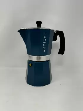 Gr-439 Grosche 6 Cup Moka Pot Italian Espresso Maker Blue Excellent Used