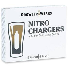 Growlerwerks Gwa1011-16-05 16g Ukeg Nitro N20 Chargers Silver Five Per Pack