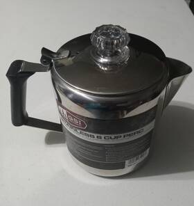 Gsi Outdoors 65206 6 Cup Percolator Glacier Stainless Steel Camping Stovetop #65206